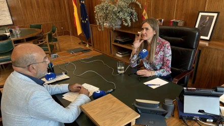 Expósito y la ministra para la Transición Ecológica, Sara Aagesen